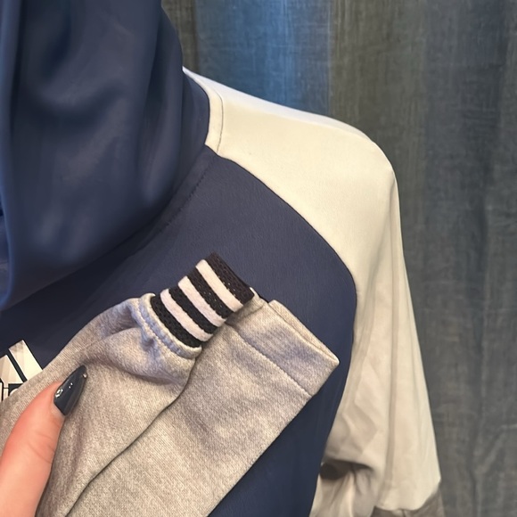 Blue and Gray ADIDAS Hoodie - Picture 3 of 5